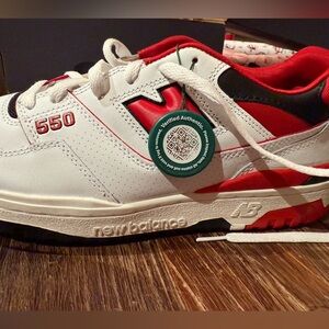 NEW BALANCE 550 WHITE RED